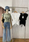 MATINEE Round Neck CRISs Cross Tie Tops
